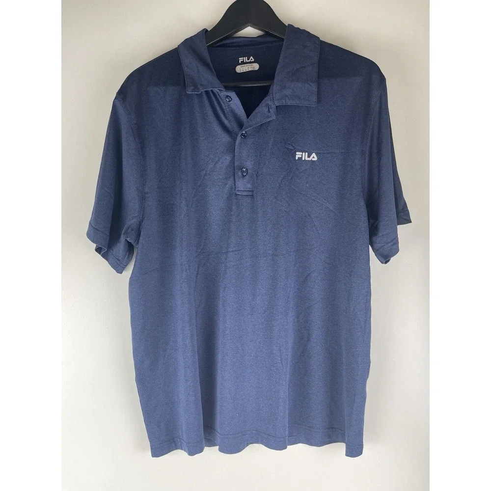 Fila Navy Blue Golf‎ POLO SHIRT Large L